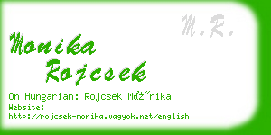 monika rojcsek business card